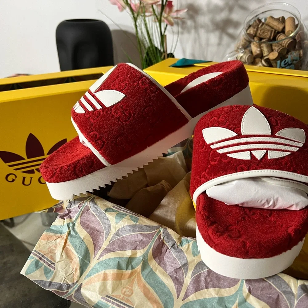 Gucci | Shoes | Adidas Gucci X Gg Platform Sandals Mens | Poshmark